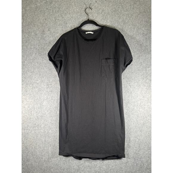 Zara Dresses & Skirts - Zara Dress Women Small Short Sleeve‎ Black T Shirt Midi Casual Relax Comfort